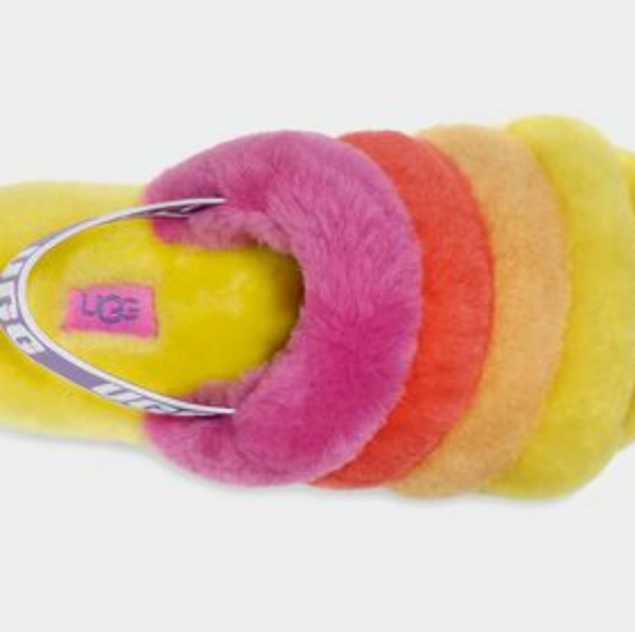 UGG women's Pride Fluff Yeah Slide - Picture 5 of 6